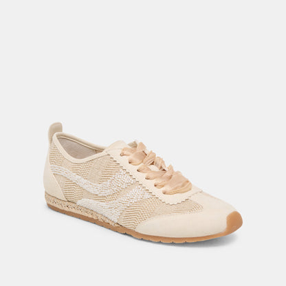Dolce Vita DREAM BEAD SNEAKERS NATURAL MULTI BURLAP