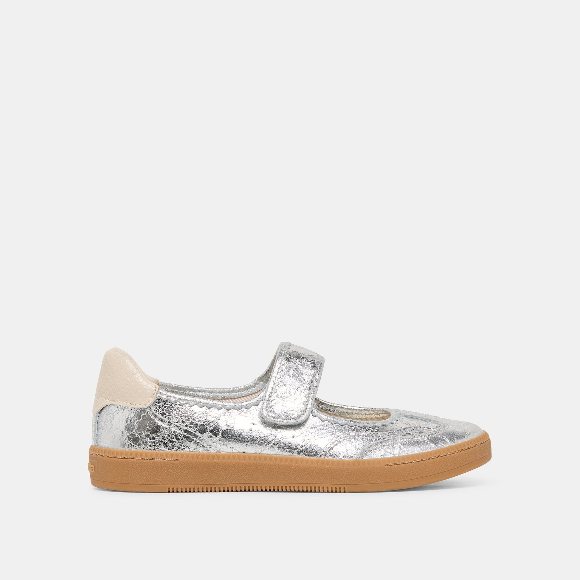 Dolce Vita Nanet Silver Leather Sneakers