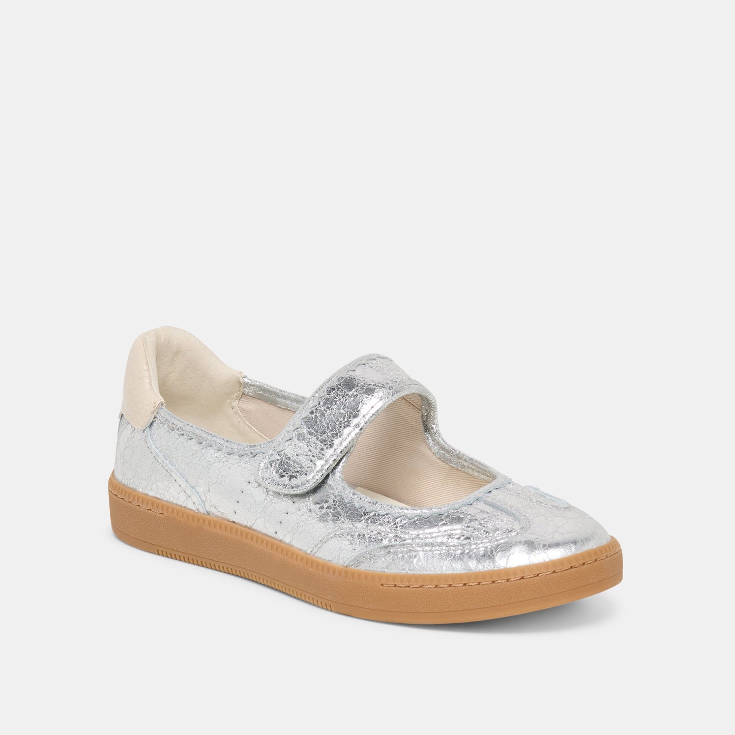 Dolce Vita Nanet Silver Leather Sneakers