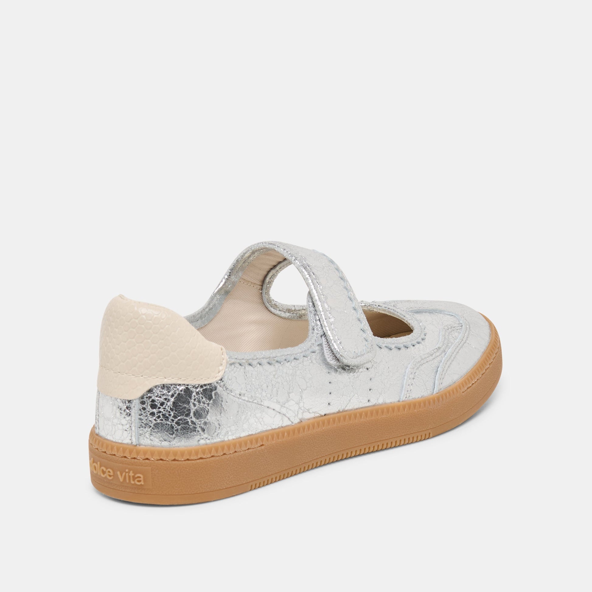 Dolce Vita Nanet Silver Leather Sneakers