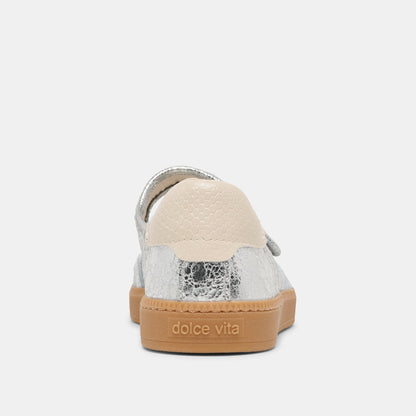 Dolce Vita Nanet Silver Leather Sneakers