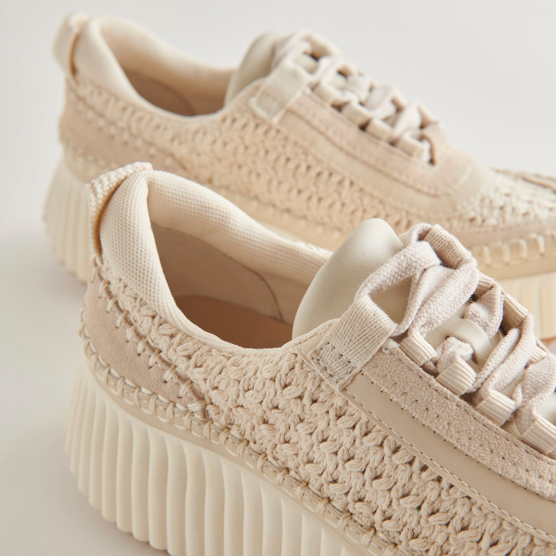 Dolce Vita Dolen Sneakers in Sandstone Knit - Dolce Vita Women's Footwear
