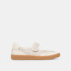 WHITE PERFORATED LEATHER