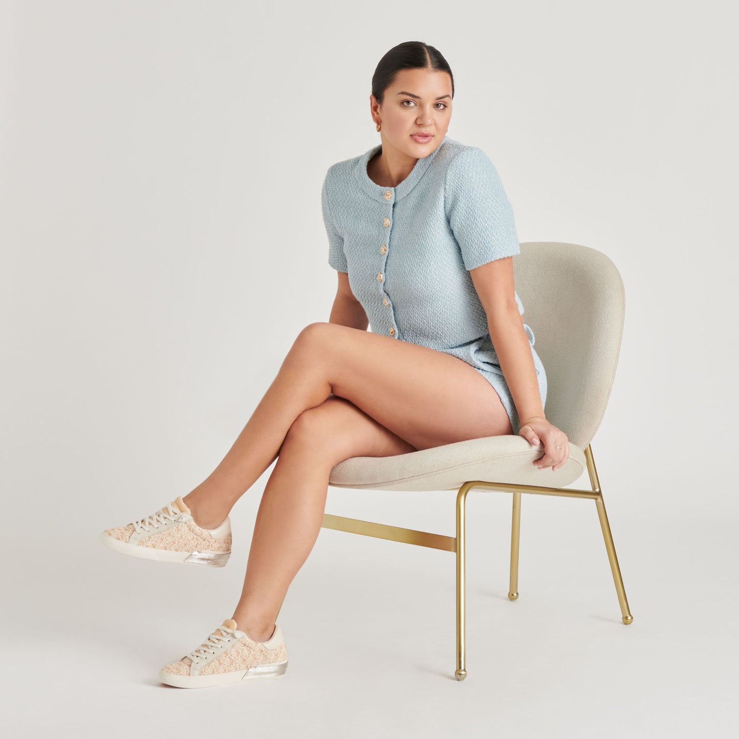 Dolce Vita ZINA FLORAL SNEAKERS CREME FLORAL RAFFIA