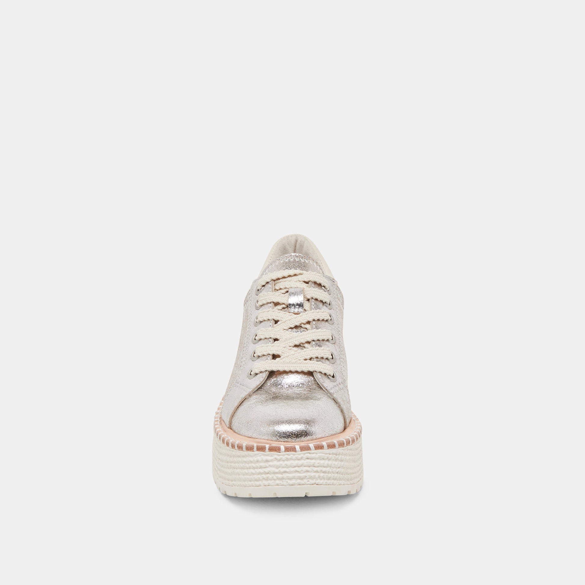 Dolce Vita TWAIN SNEAKERS SILVER CRACKLED LEATHER