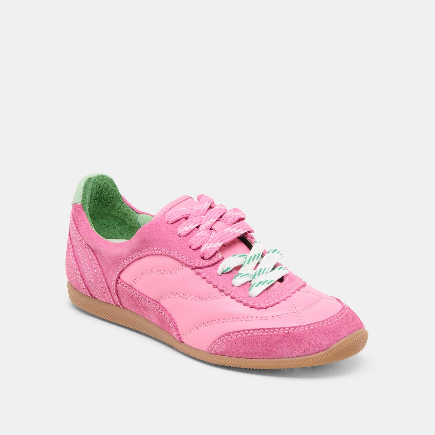 Dolce Vita Laini Pink Multi Leather Sneakers