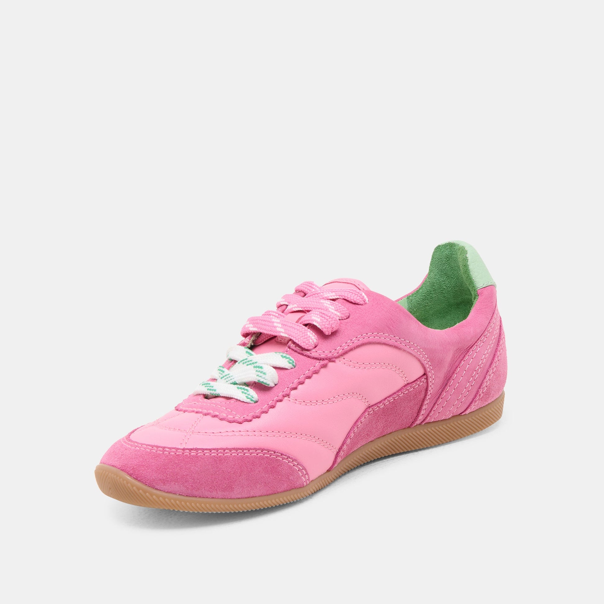 Dolce Vita Laini Pink Multi Leather Sneakers