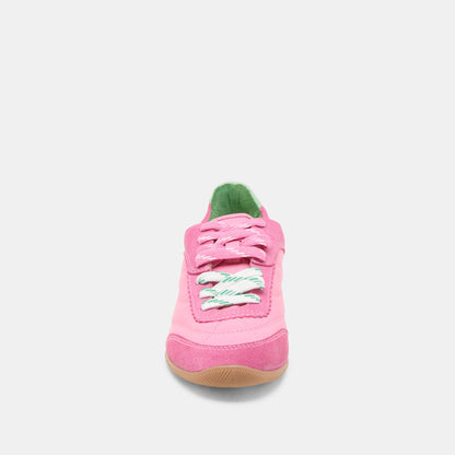 Dolce Vita Laini Pink Multi Leather Sneakers