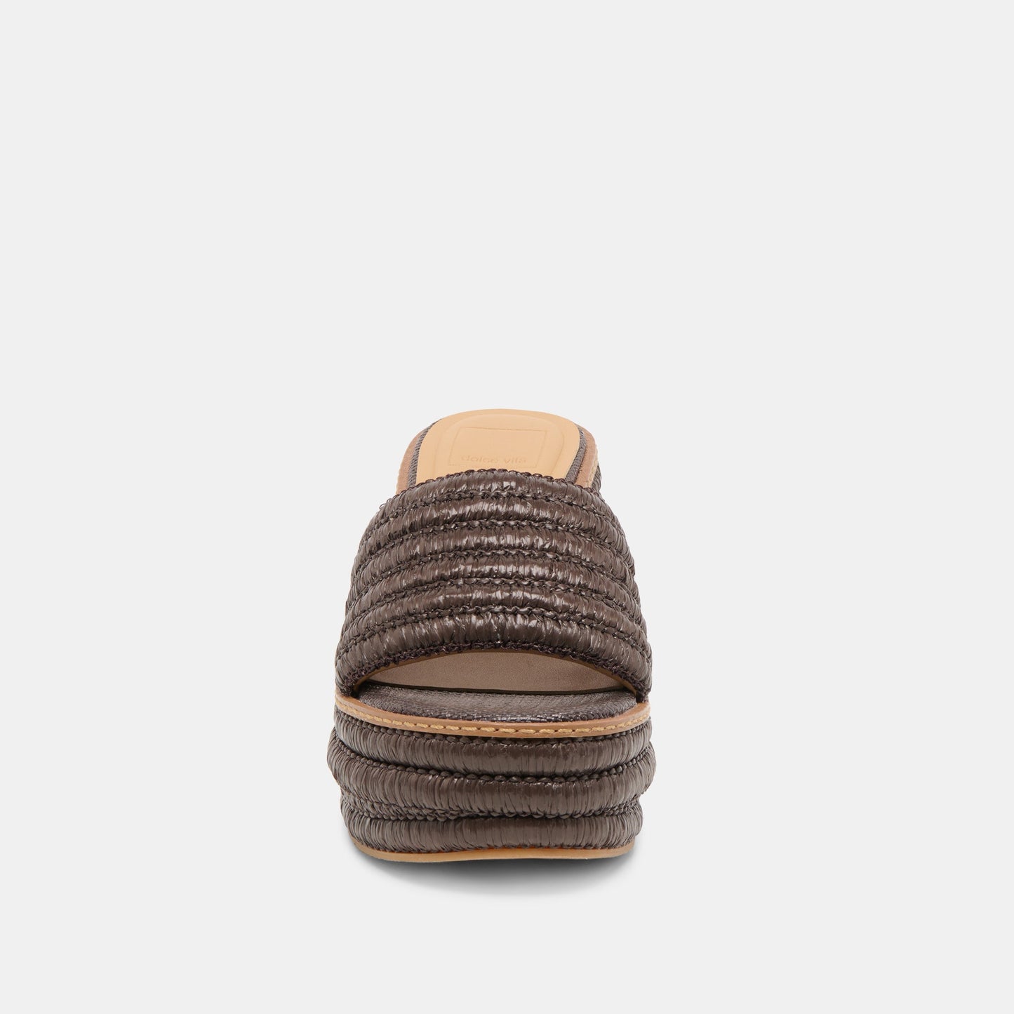 Dolce Vita Throne Chocolate Raffia Wedges