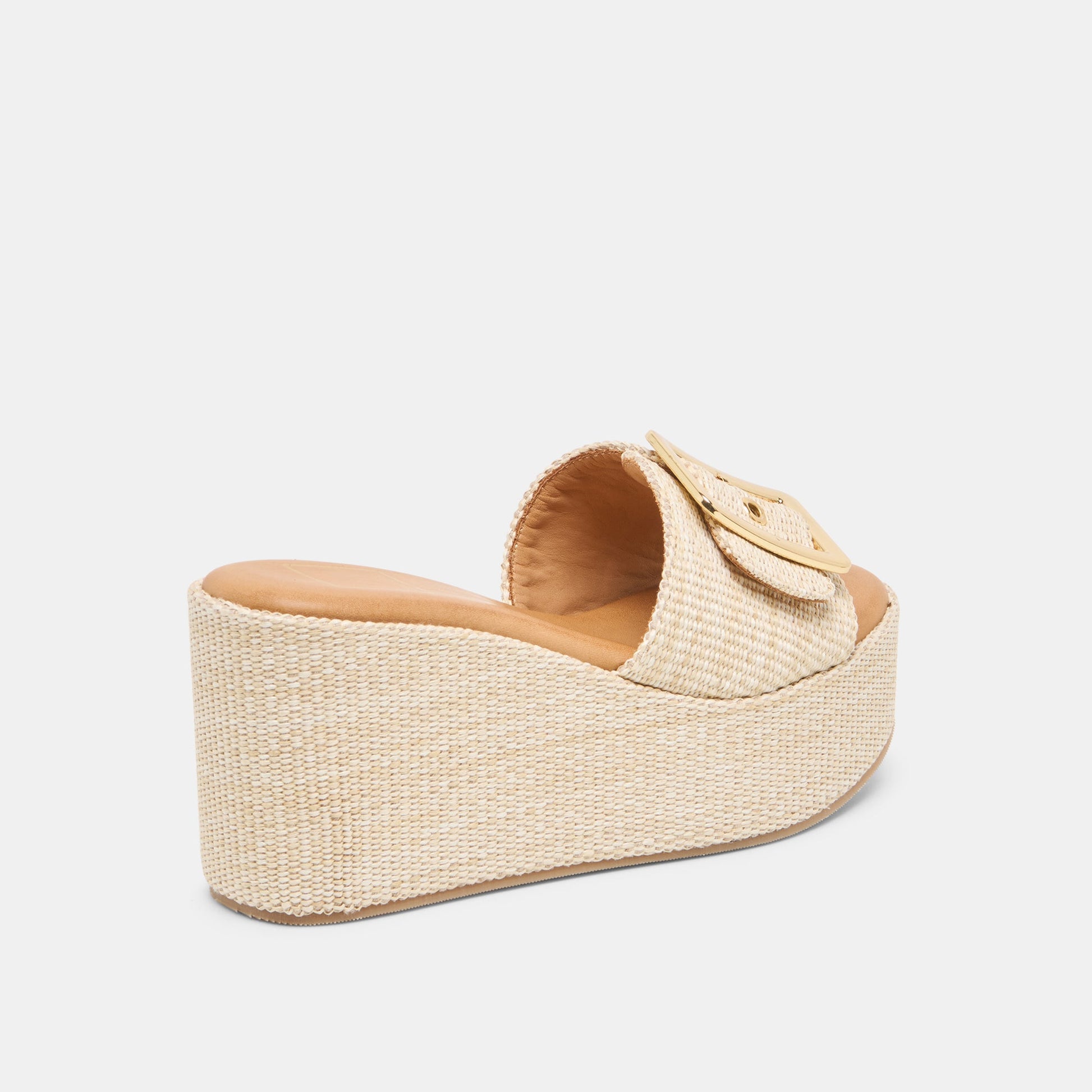 Dolce Vita Jilian Lt Natural Raffia Wedges