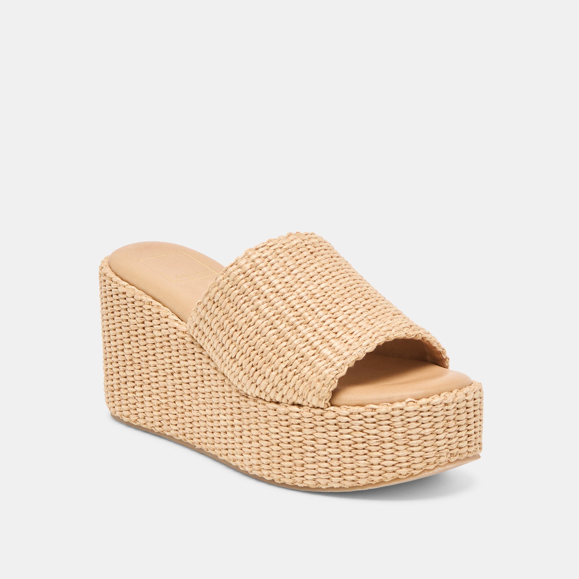 Dolce Vita Joclyn Lt Natural Raffia Wedges