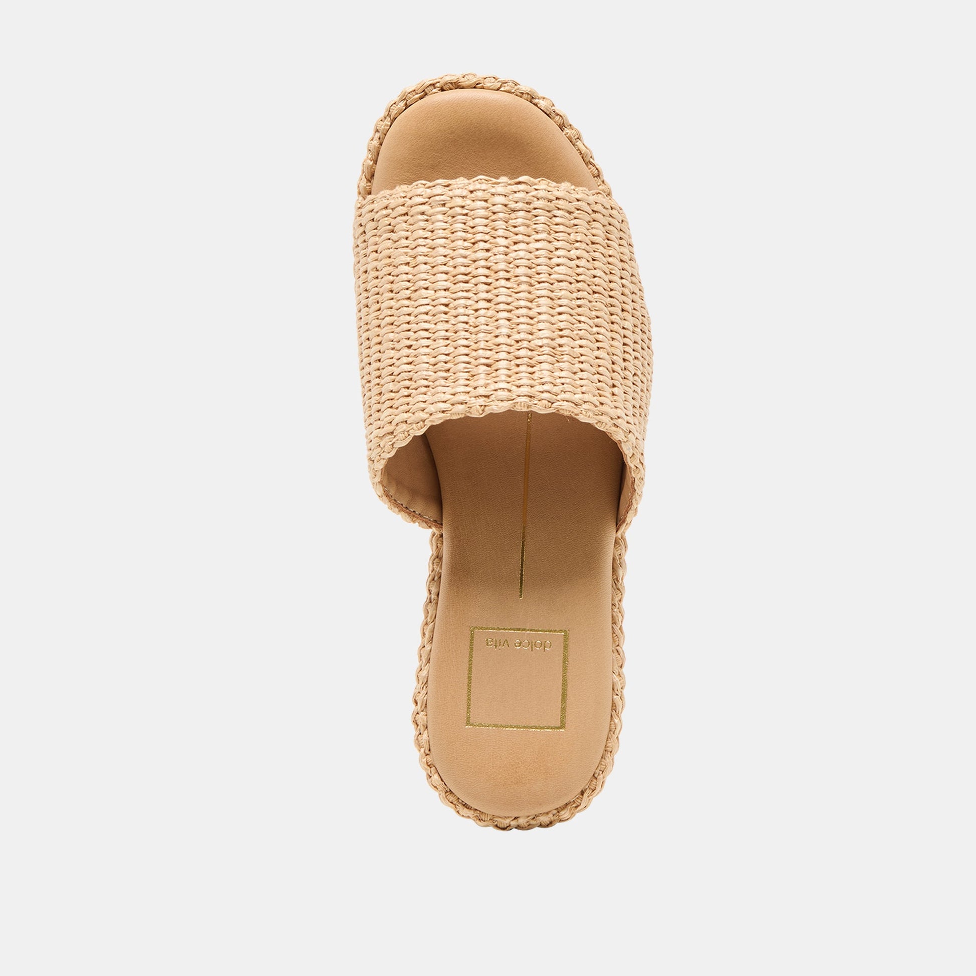 Dolce Vita Joclyn Lt Natural Raffia Wedges