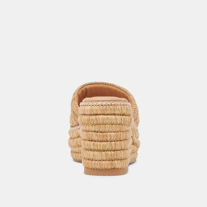 Dolce Vita Throne Lt Natural Raffia Wedges