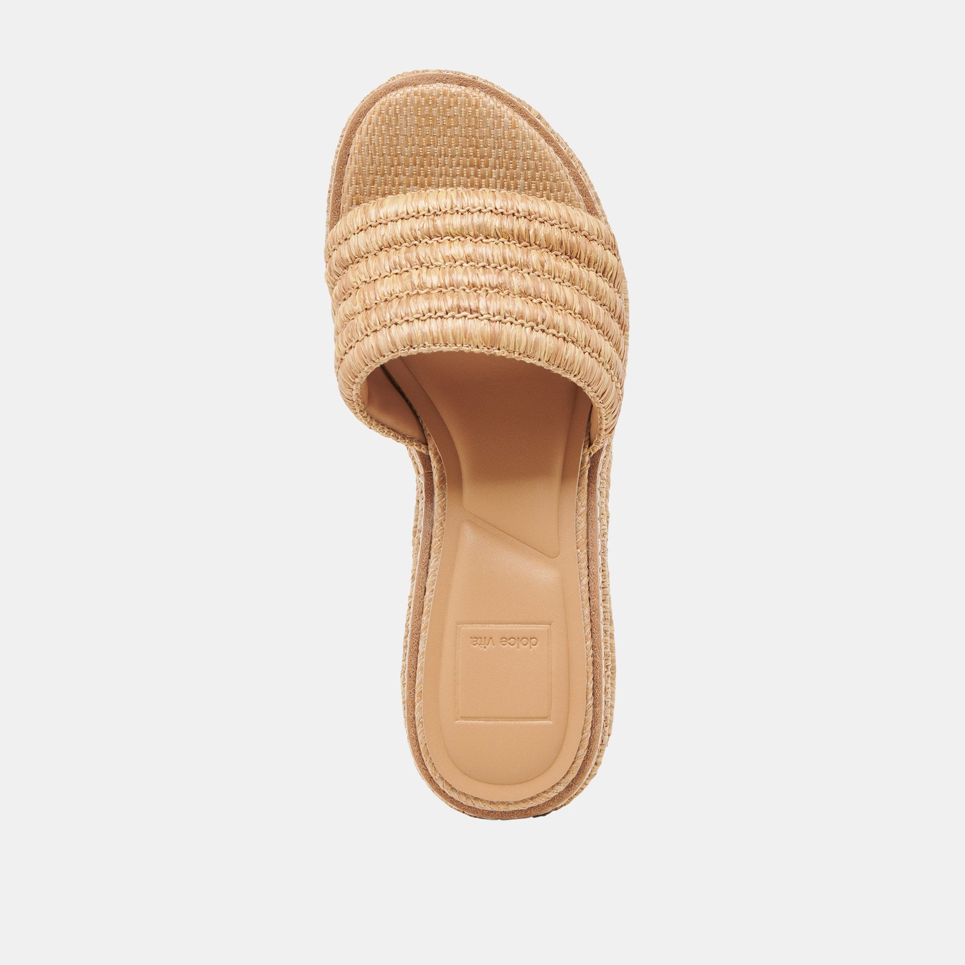 Dolce Vita Throne Lt Natural Raffia Wedges