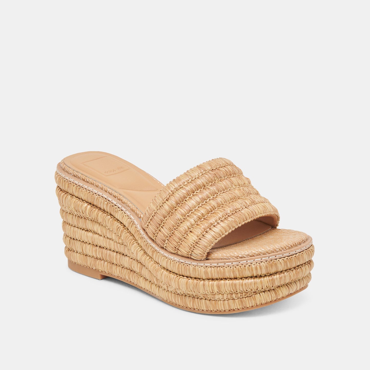 Dolce Vita Throne Lt Natural Raffia Wedges