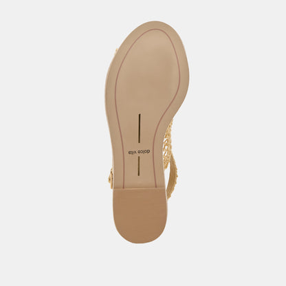 Dolce Vita DEXLER WEDGES LT NATURAL WOVEN RAFFIA