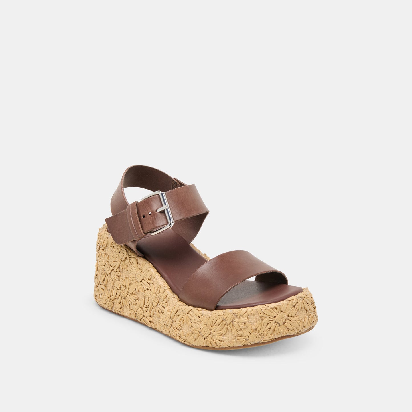 Dolce Vita Auri Dk Brown Leather Wedges