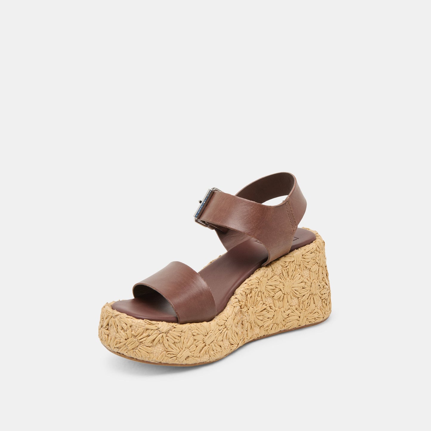 Dolce Vita Auri Dk Brown Leather Wedges
