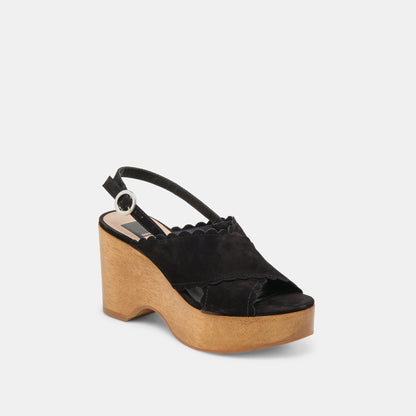 Dolce Vita DILION WEDGES BLACK NUBUCK
