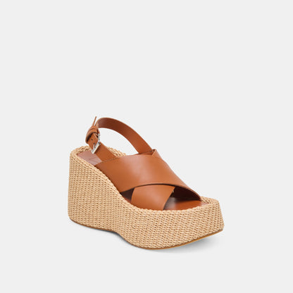 Dolce Vita SKYLAR WEDGES BROWN LEATHER