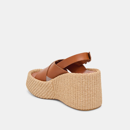 Dolce Vita SKYLAR WEDGES BROWN LEATHER