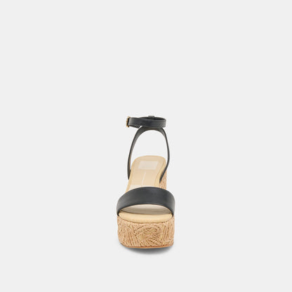 Dolce Vita TALISA WEDGES BLACK LEATHER