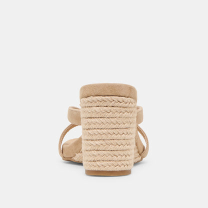 Dolce Vita Helan Espadrille Camel Suede Wedges