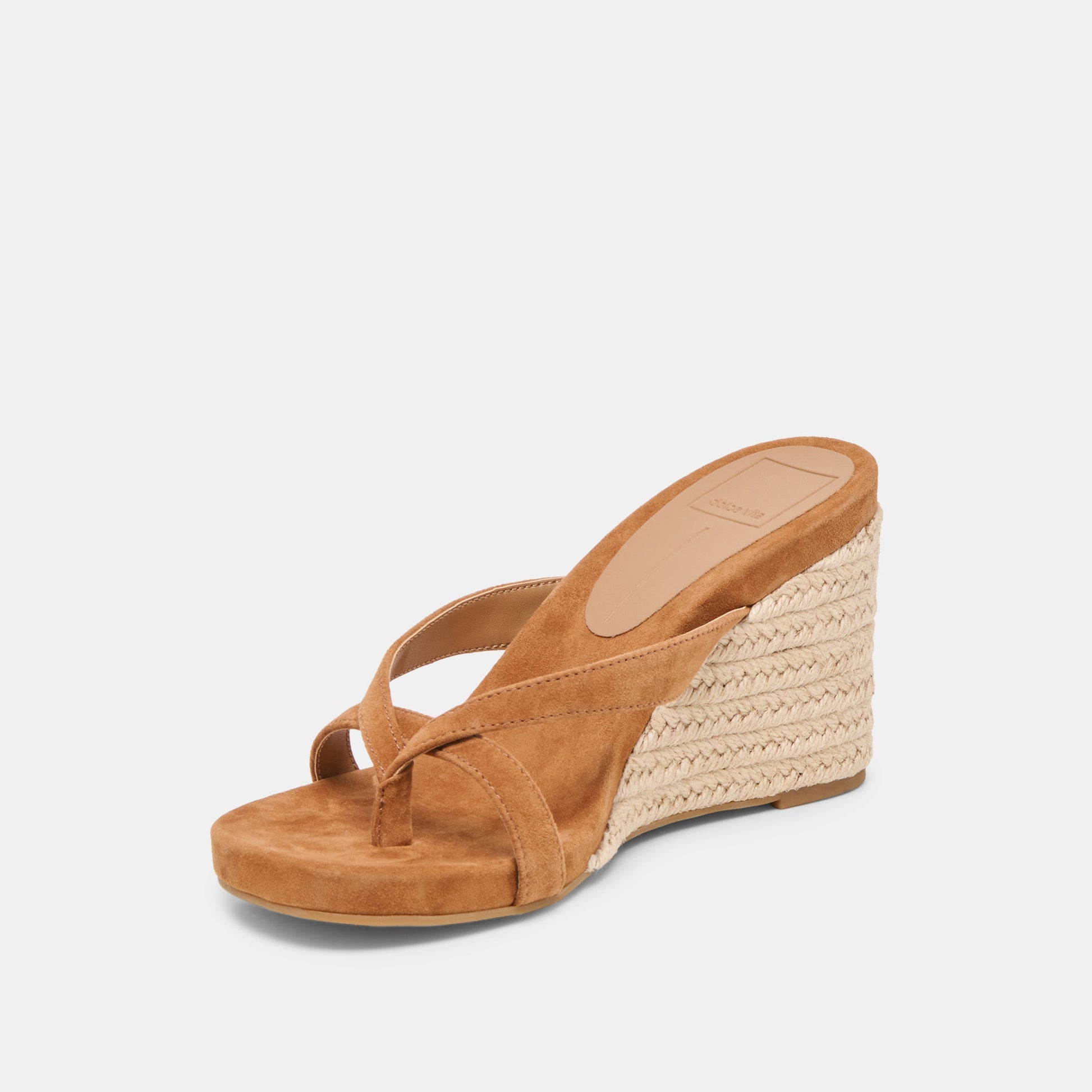 Dolce Vita Helan Espadrille Brown Suede Wedges