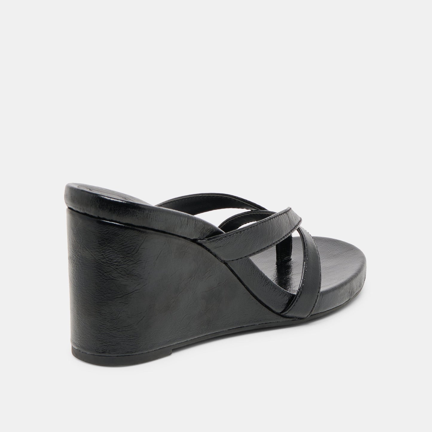 Dolce Vita Helan Black Leather Wedges