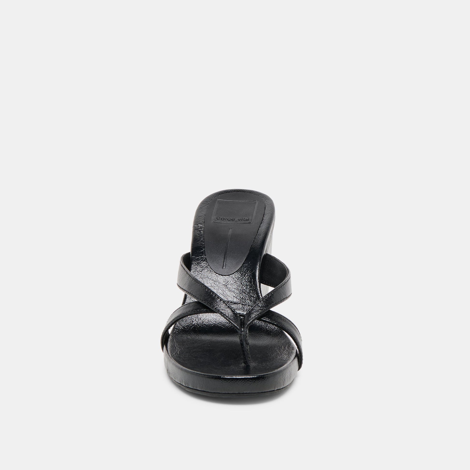 Dolce Vita Helan Black Leather Wedges