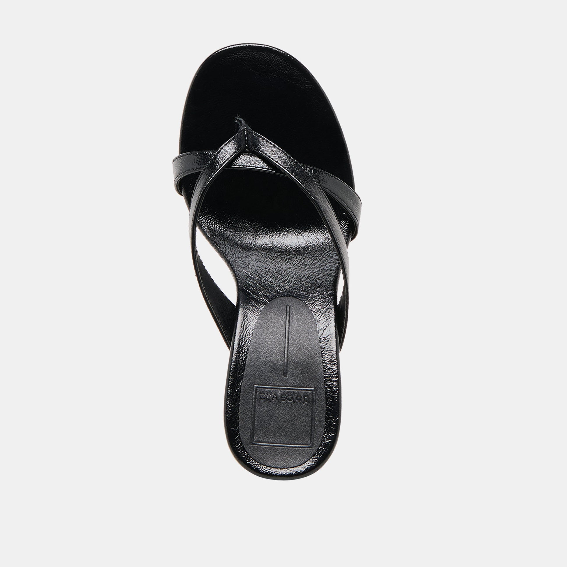 Dolce Vita Helan Black Leather Wedges