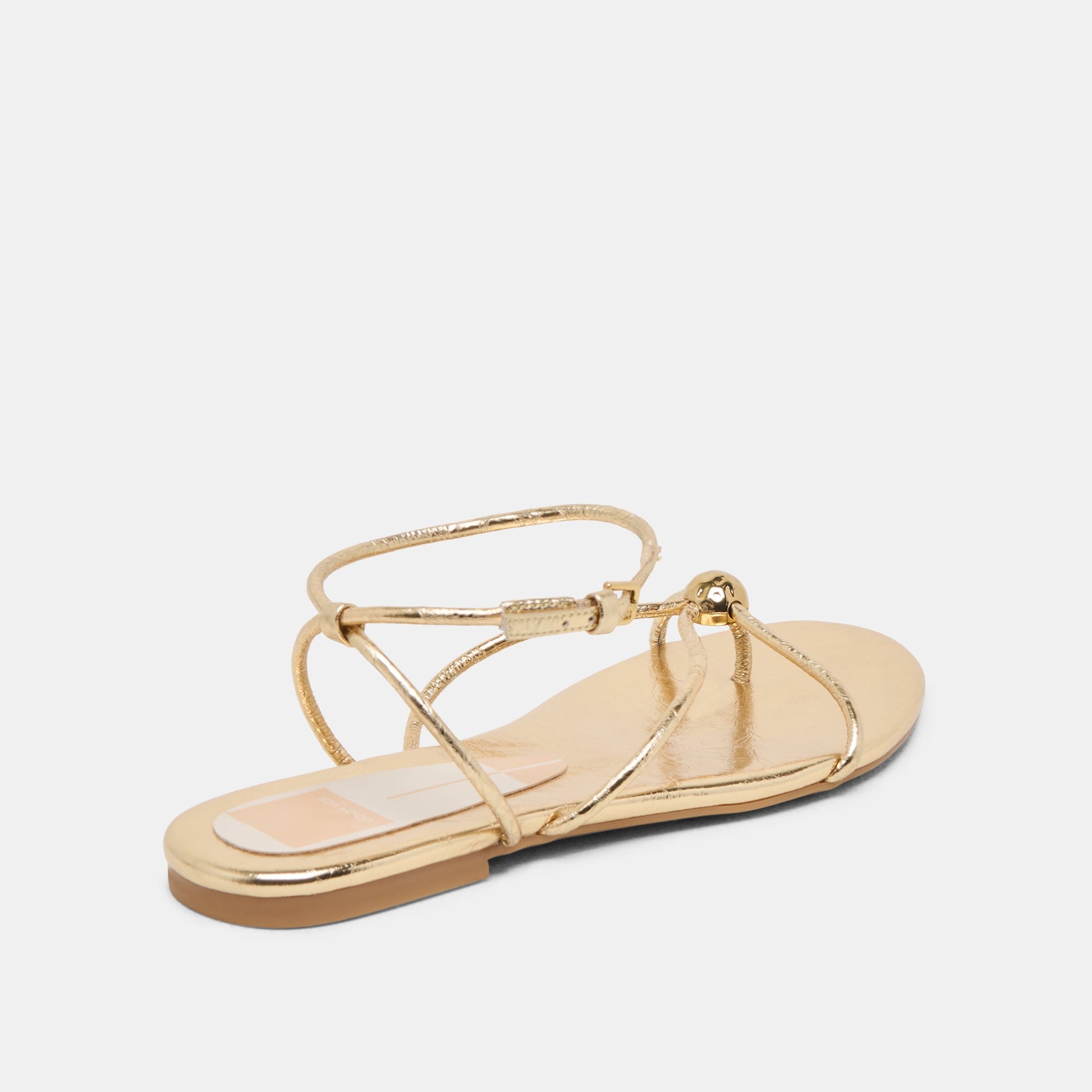 Dolce Vita Kenley Gold Leather Sandals