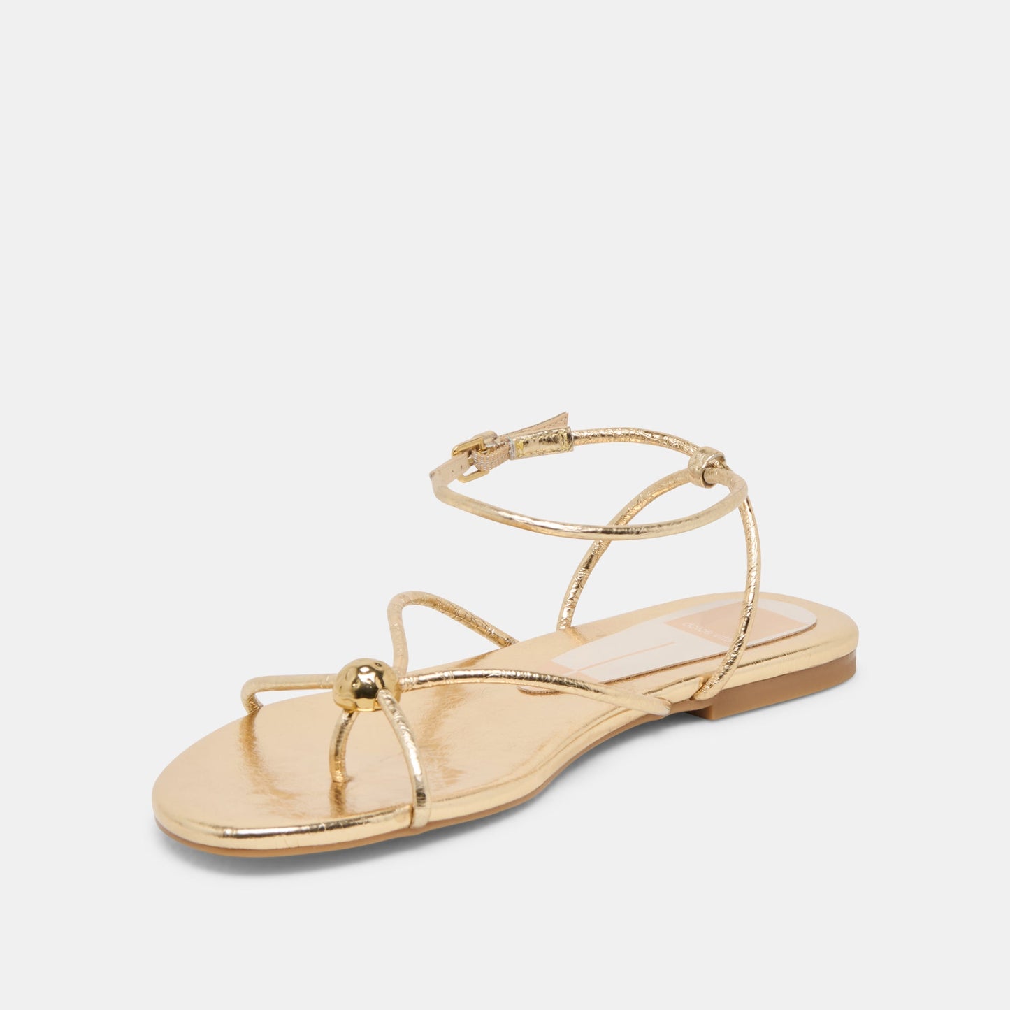 Dolce Vita Kenley Gold Leather Sandals