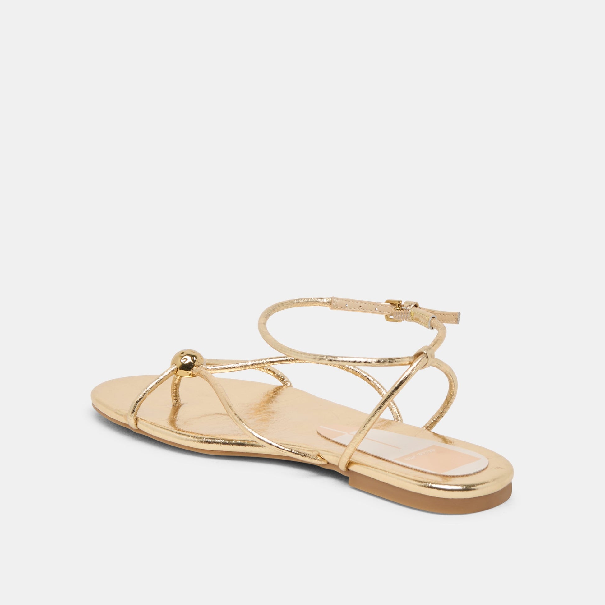 Dolce Vita Kenley Gold Leather Sandals