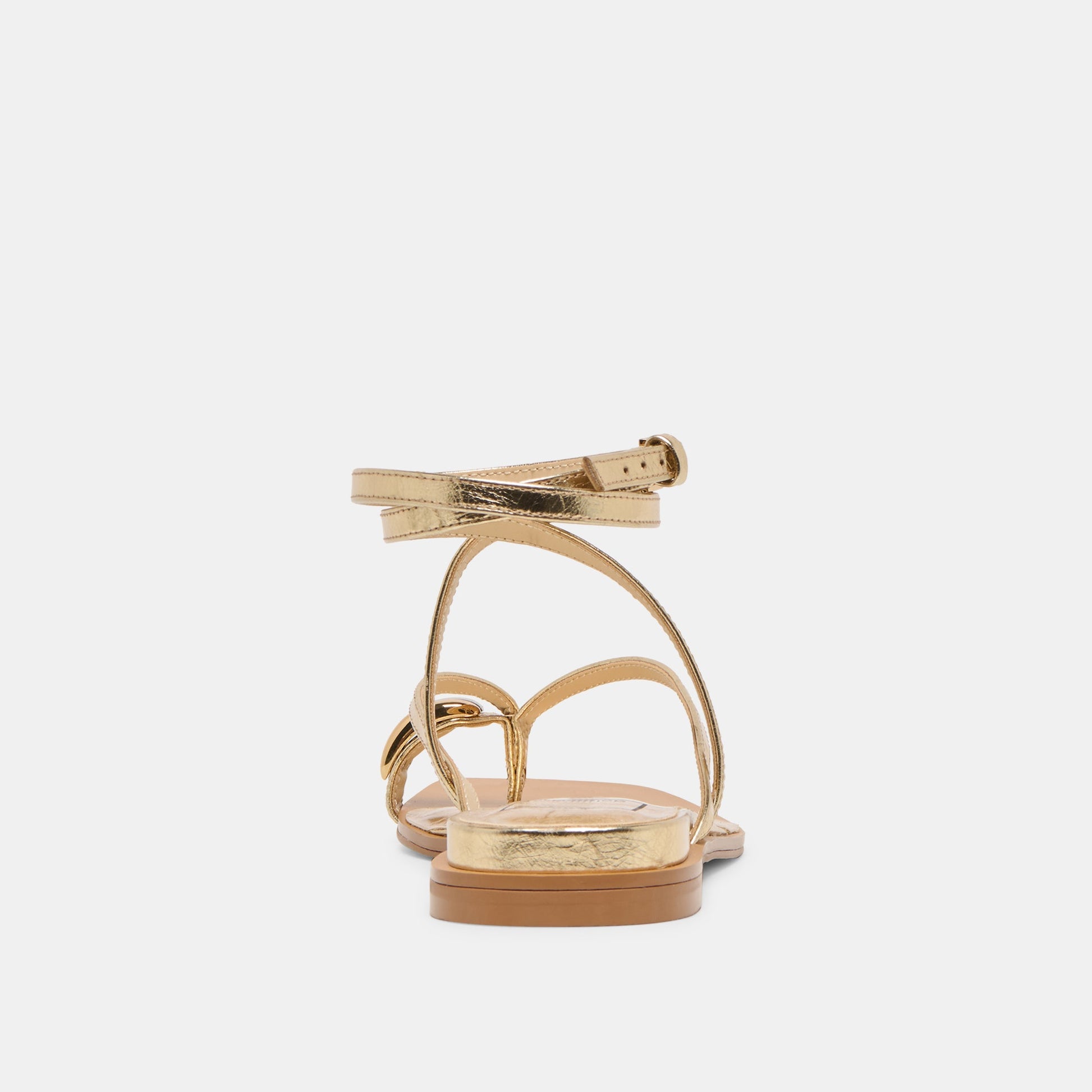 Dolce Vita Tyrice Gold Leather Sandals