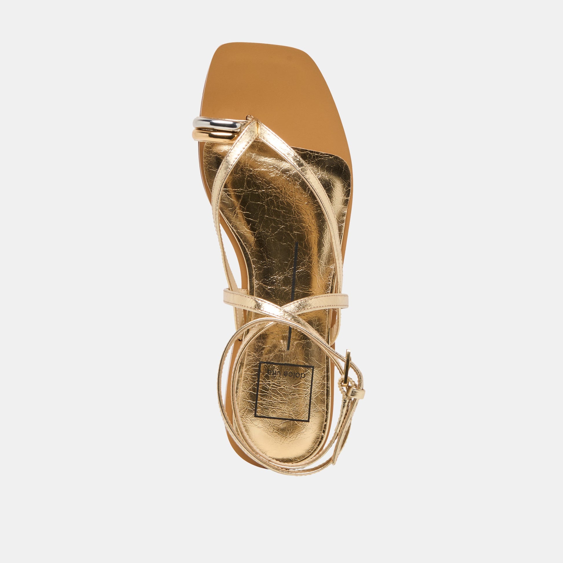 Dolce Vita Tyrice Gold Leather Sandals