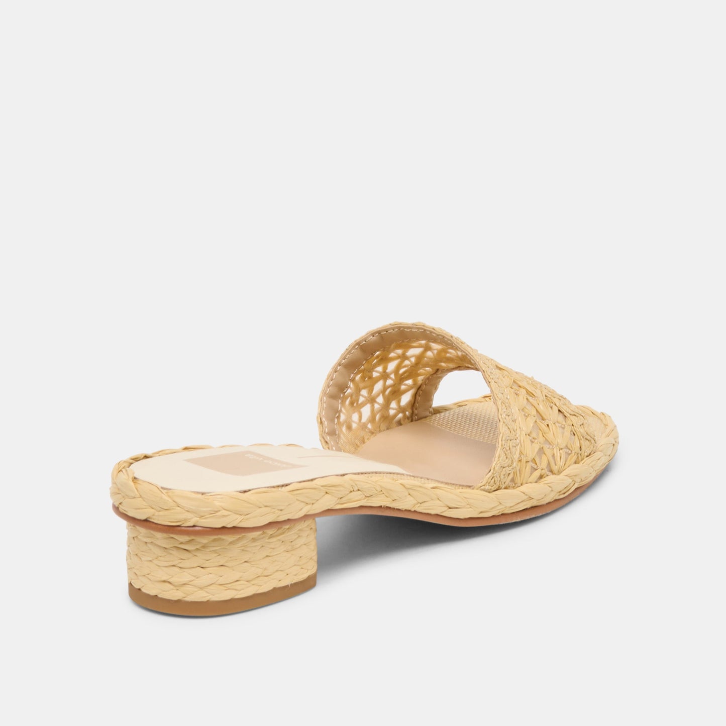 Dolce Vita Dixi Lt Natural Cross Hatch Raffia Sandals
