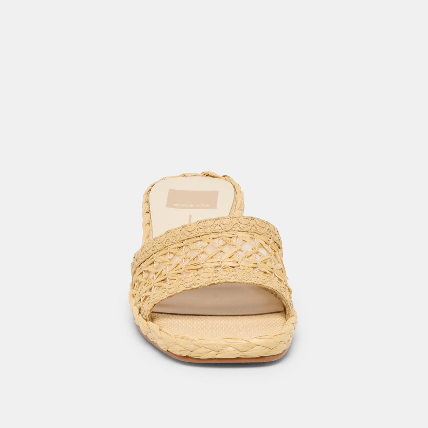 Dolce Vita Dixi Lt Natural Cross Hatch Raffia Sandals