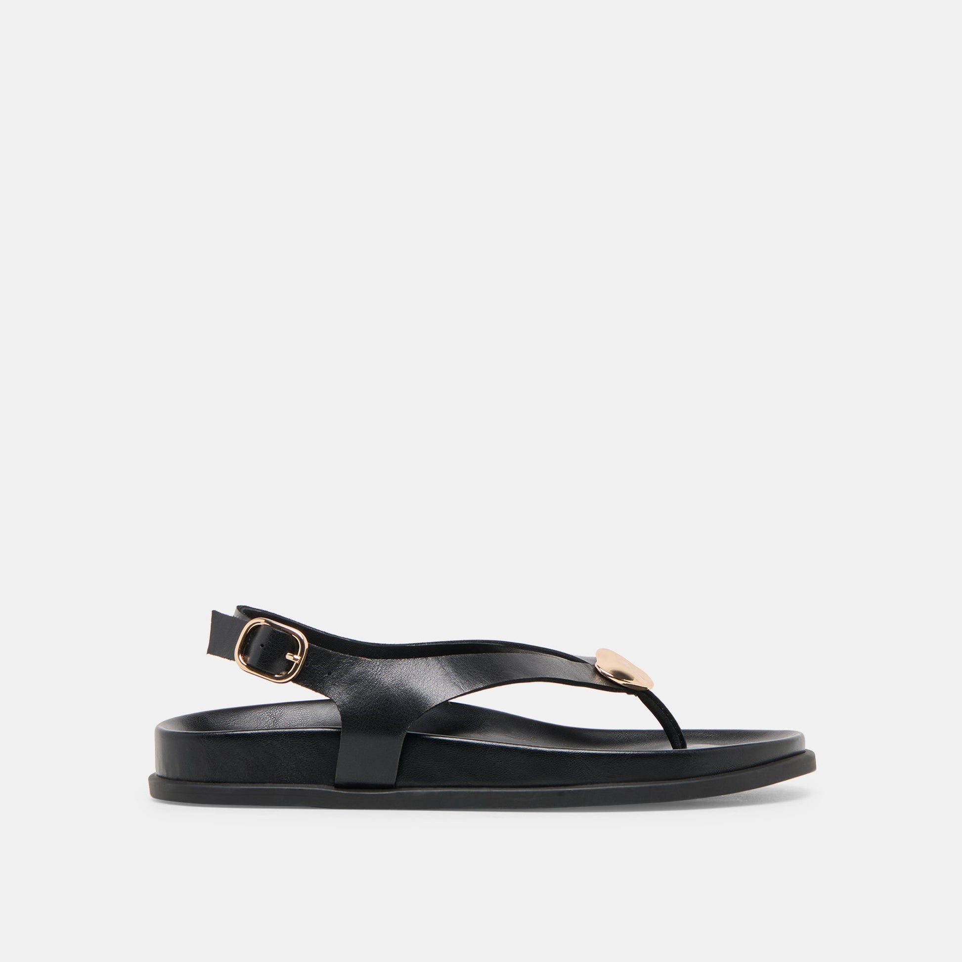 Dolce Vita Jony Black Leather Sandals
