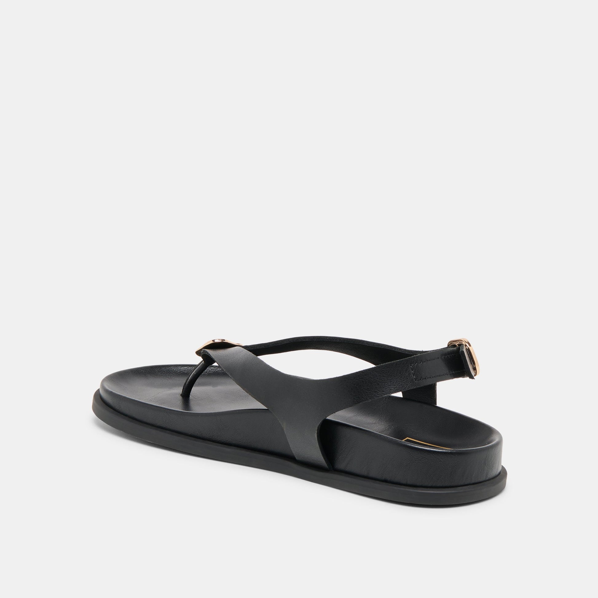 Dolce Vita Jony Black Leather Sandals