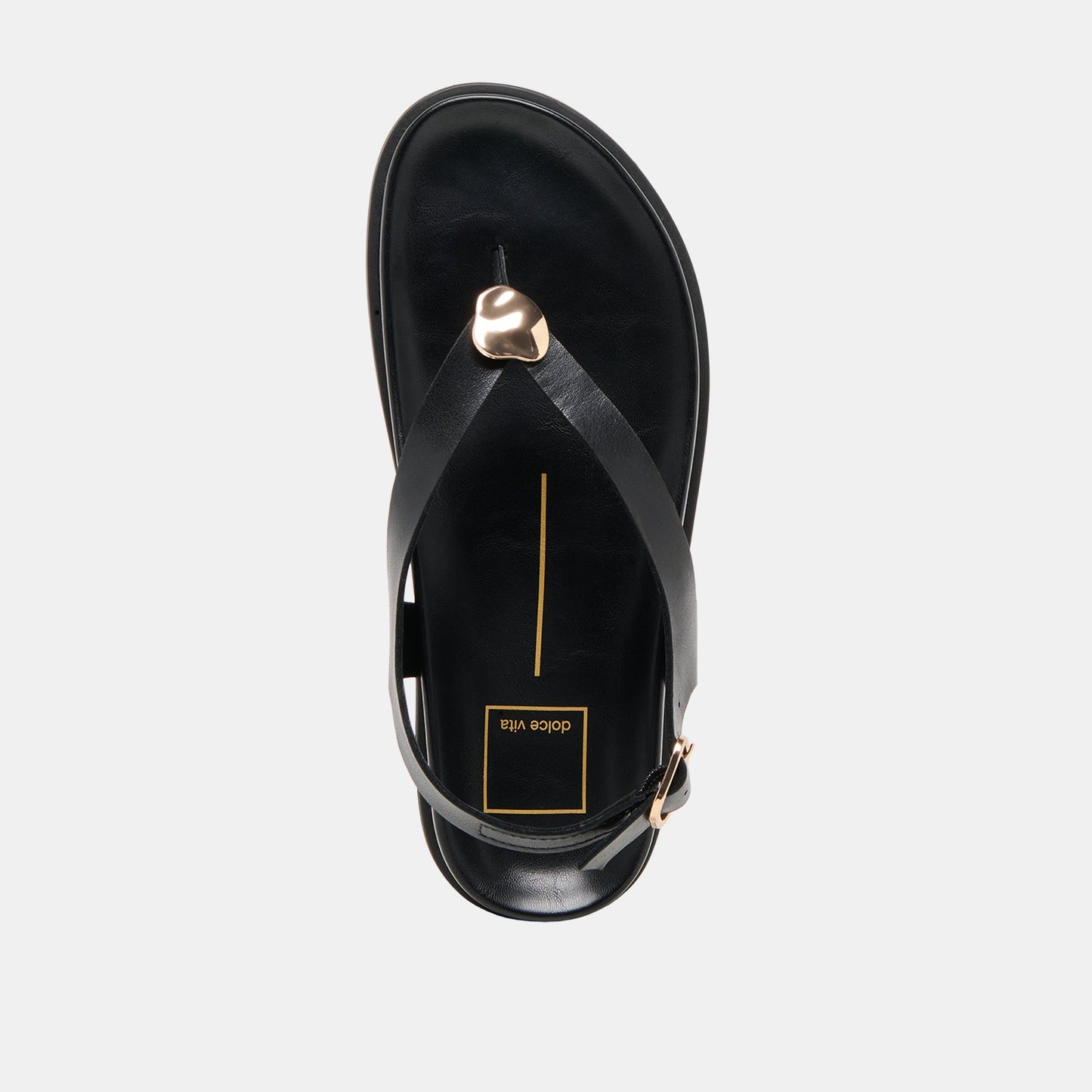 Dolce Vita Jony Black Leather Sandals