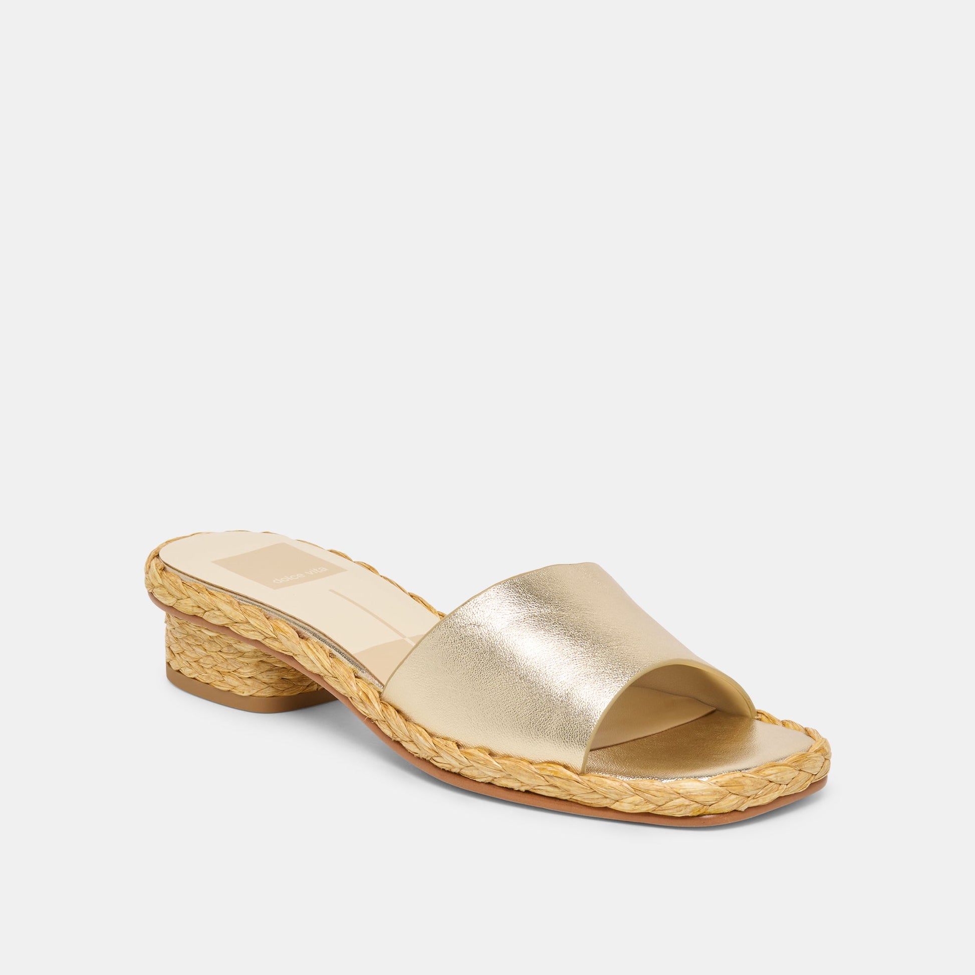 Dolce Vita Dixi Platinum Leather Sandals