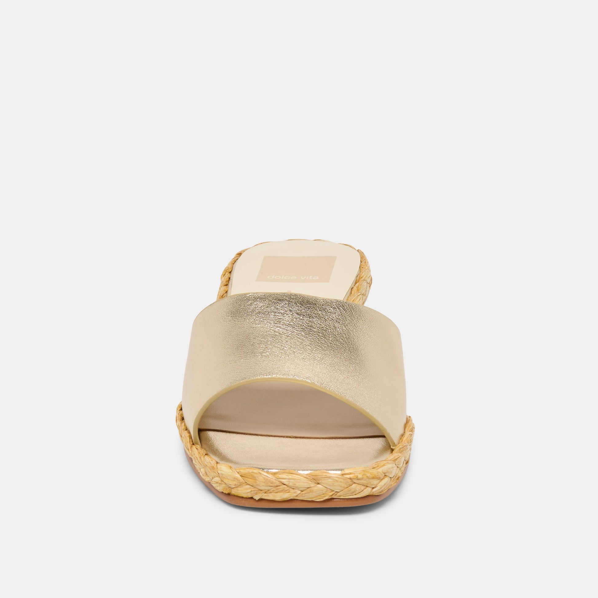 Dolce Vita Dixi Platinum Leather Sandals