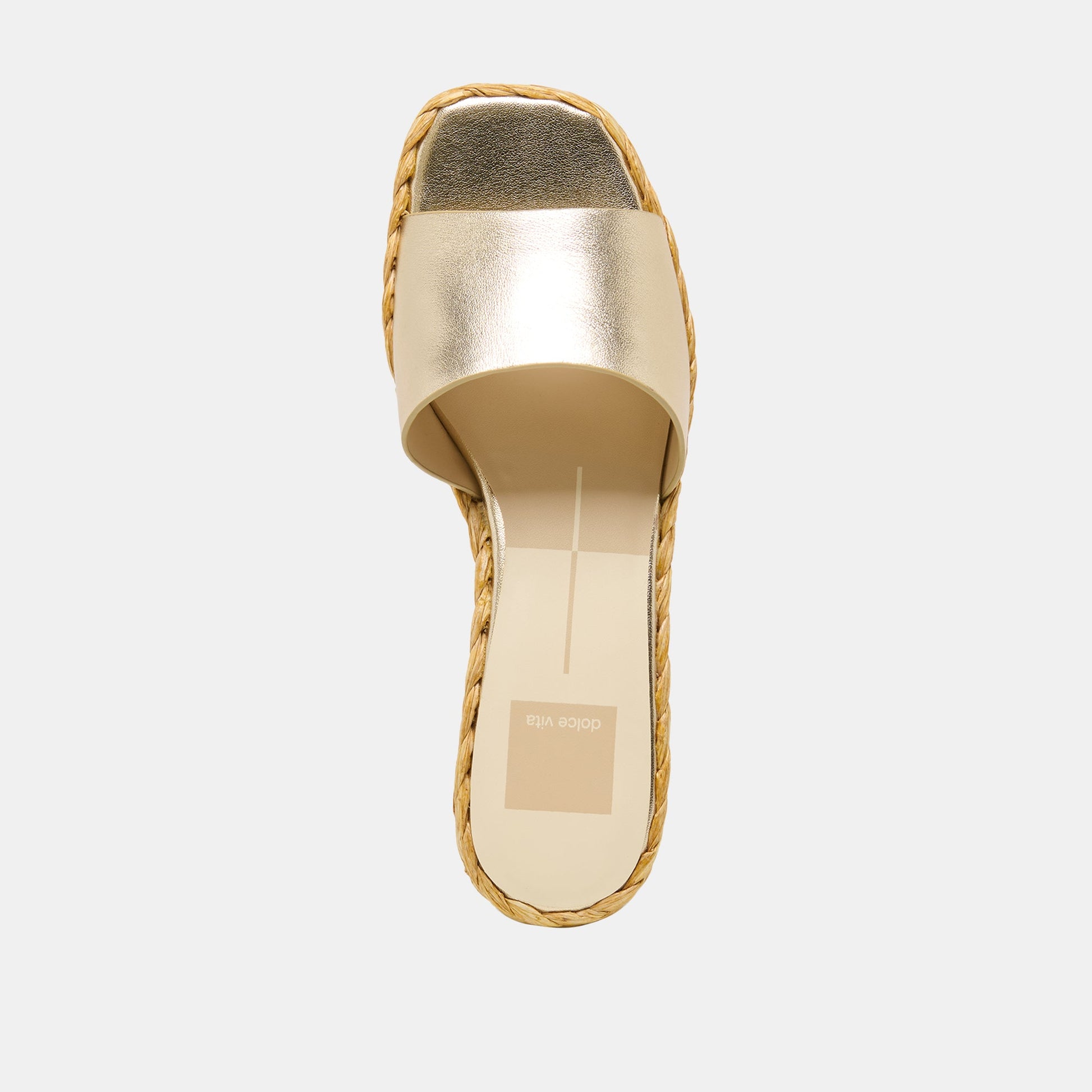Dolce Vita Dixi Platinum Leather Sandals