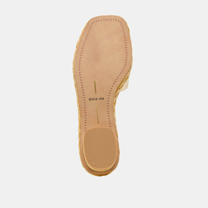 Dolce Vita Dixi Platinum Leather Sandals