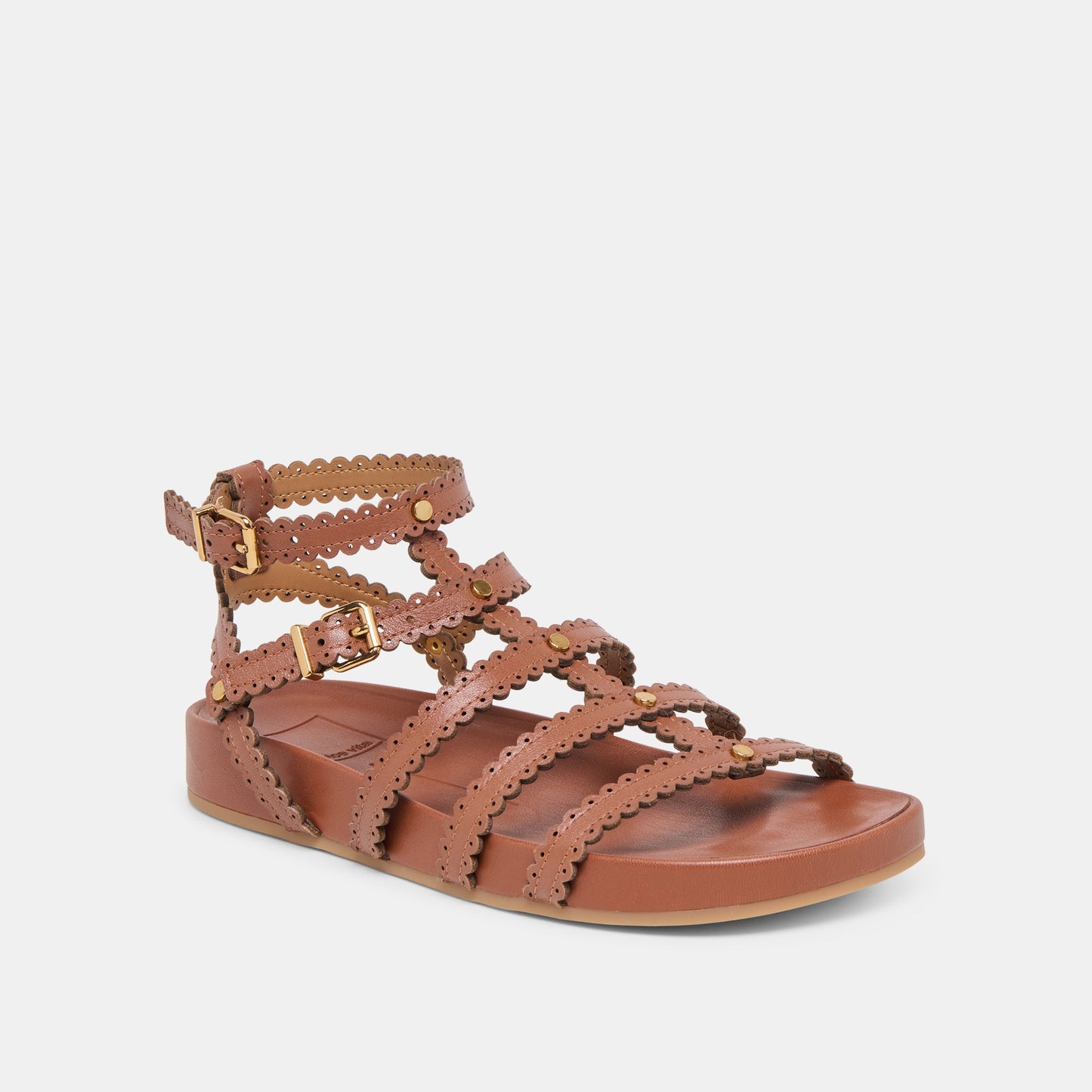 Dolce Vita Susana Cognac Leather Sandals