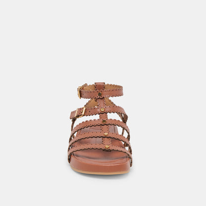 Dolce Vita Susana Cognac Leather Sandals