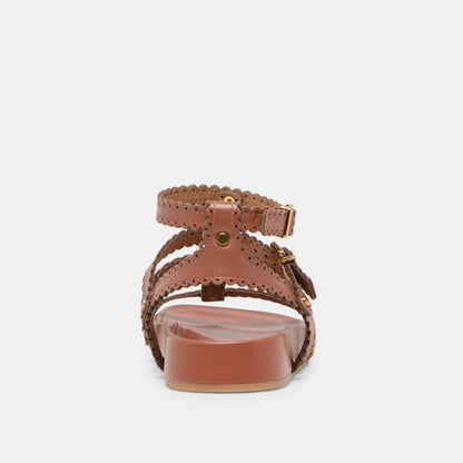 Dolce Vita Susana Cognac Leather Sandals