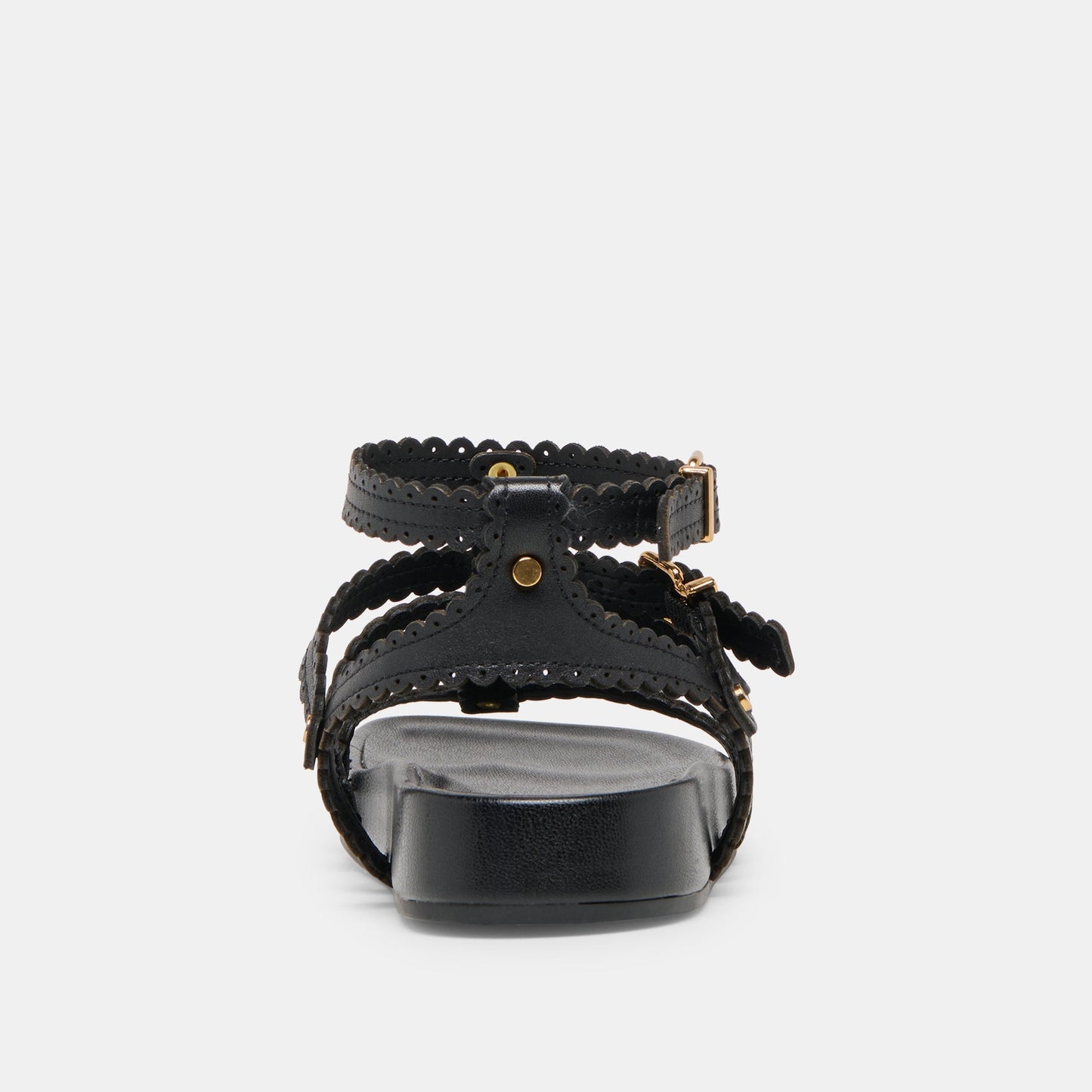 Dolce Vita Susana Black Leather Sandals