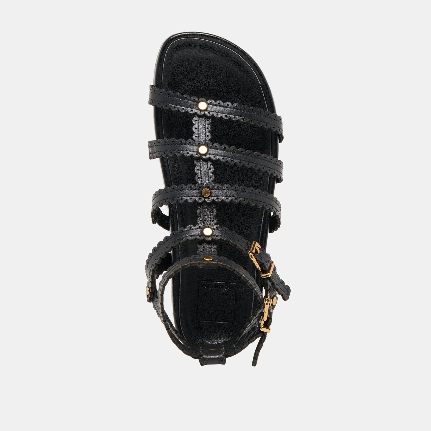 Dolce Vita Susana Black Leather Sandals